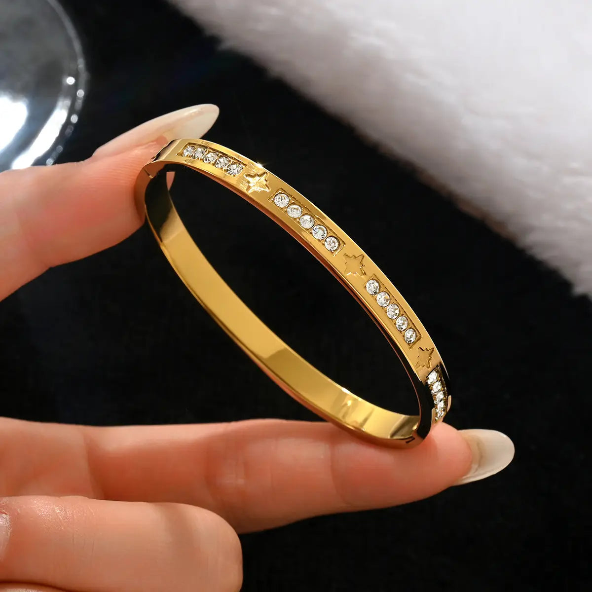 18k gold stainless steel bracelet