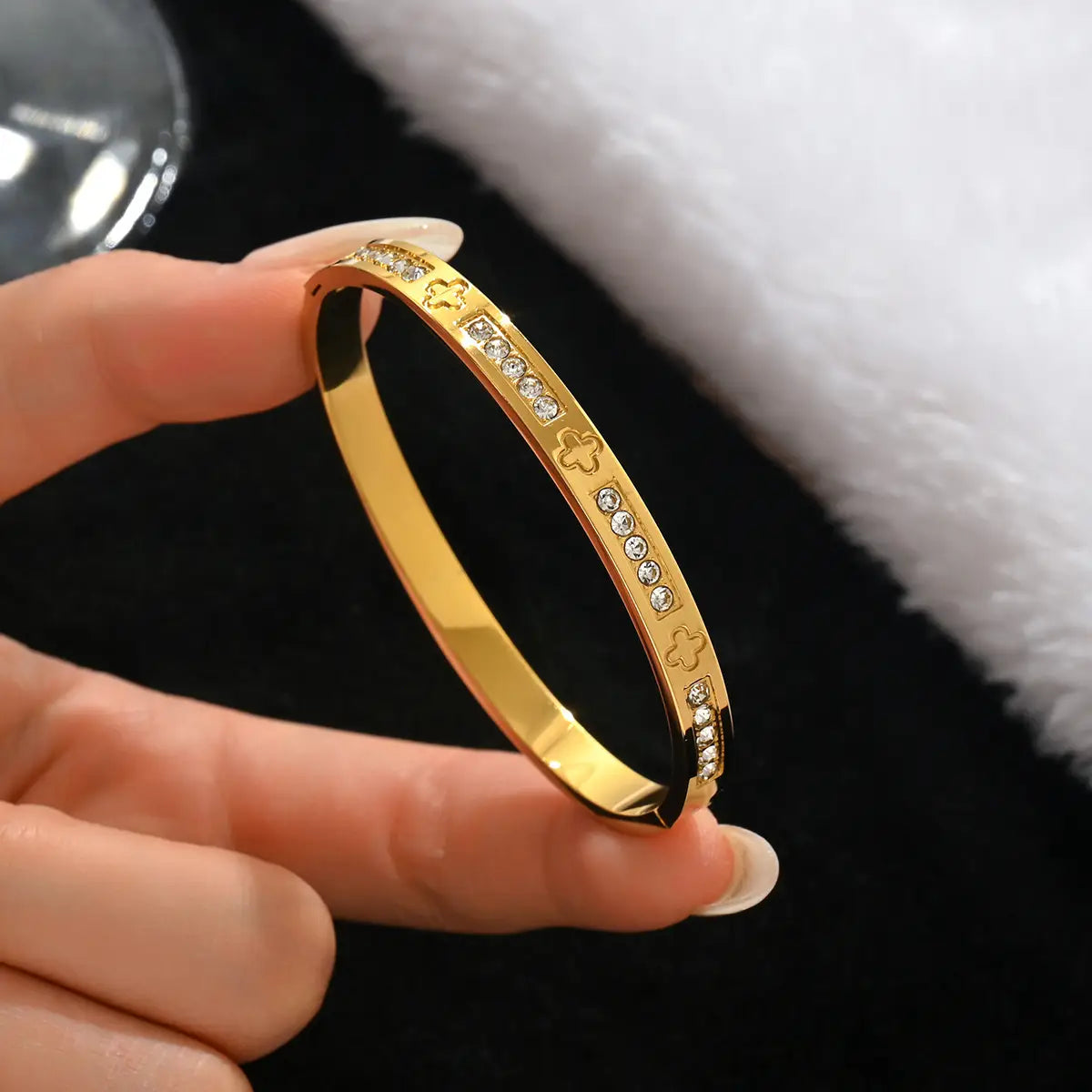 18k gold stainless steel bracelet