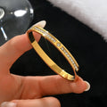18k gold stainless steel bracelet
