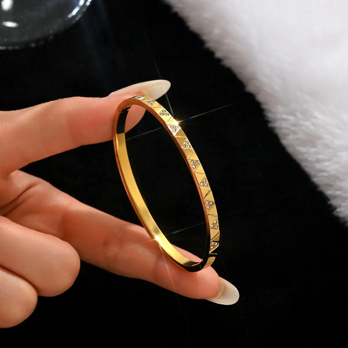 18k gold stainless steel bracelet
