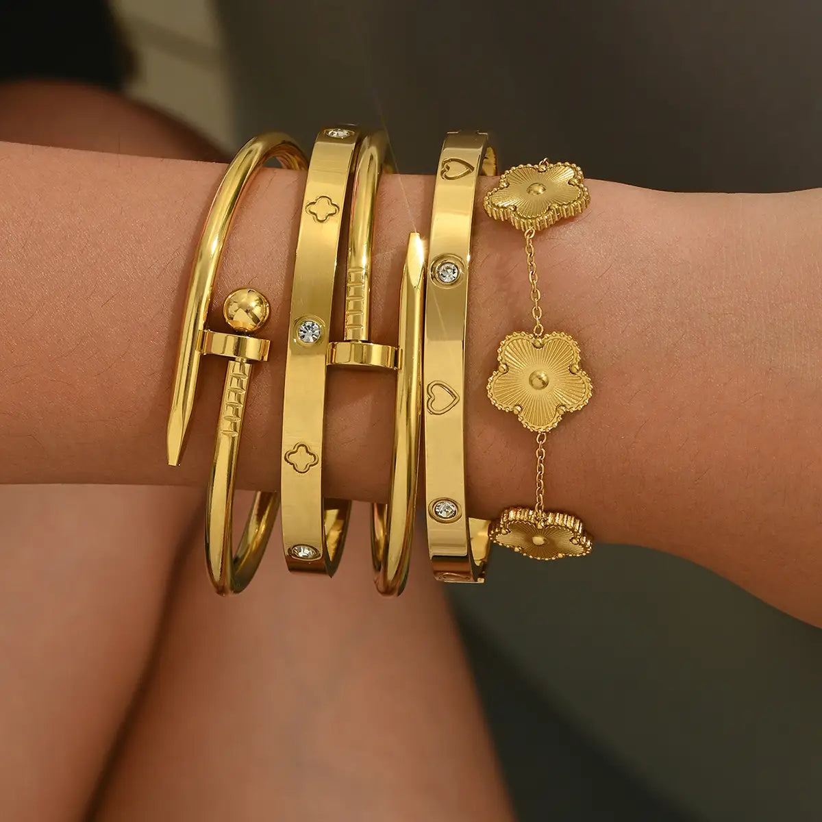 18k Gold Stainless Steel Bracelet