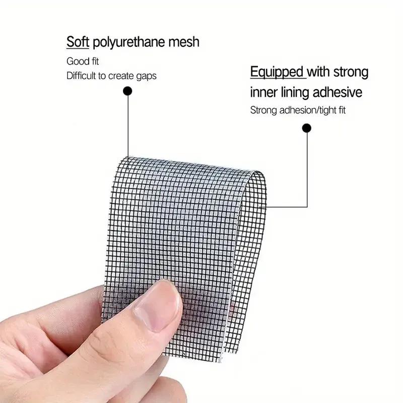 Silver window screen repair tape 5cm 2m