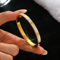 18k gold stainless steel bracelet