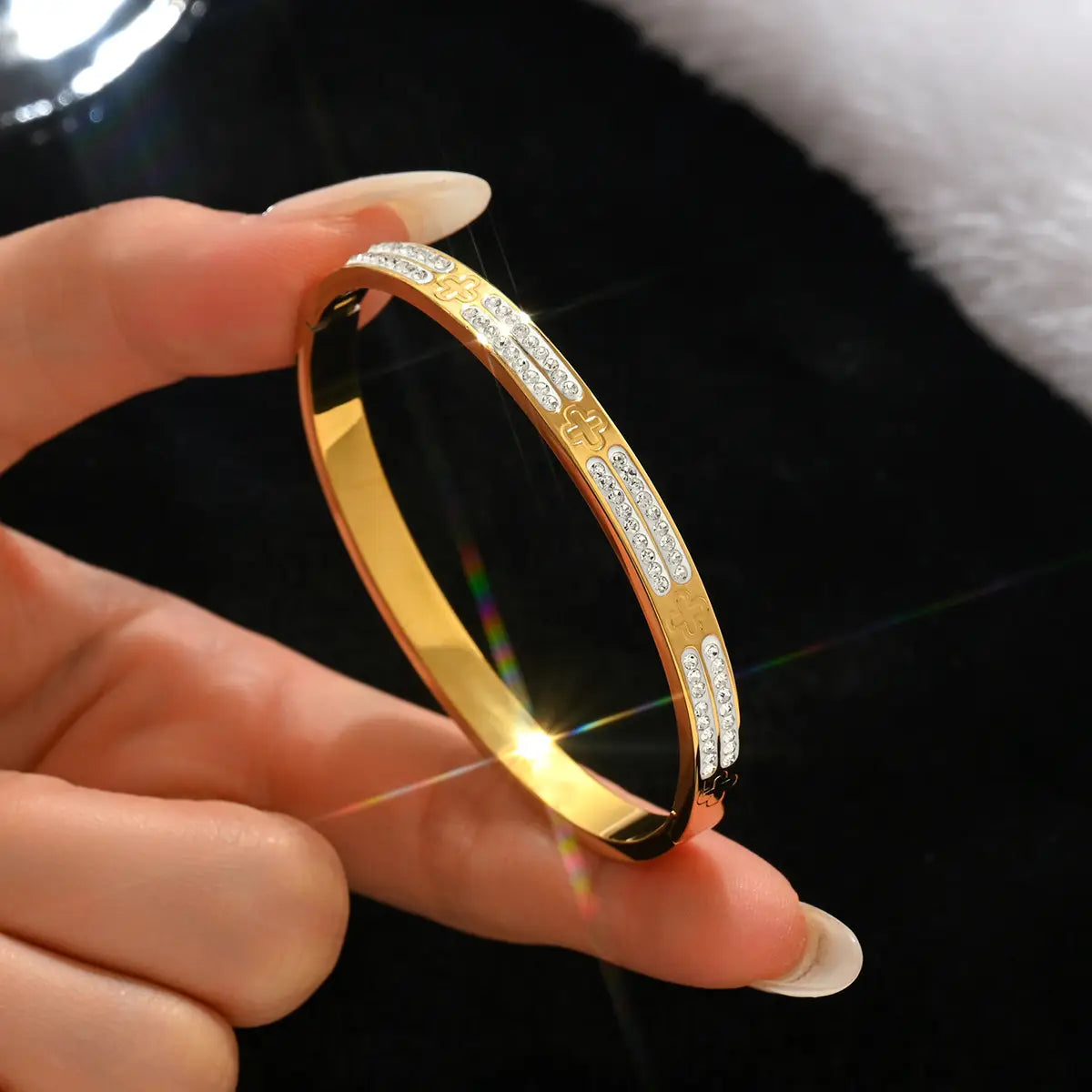 18k gold stainless steel bracelet