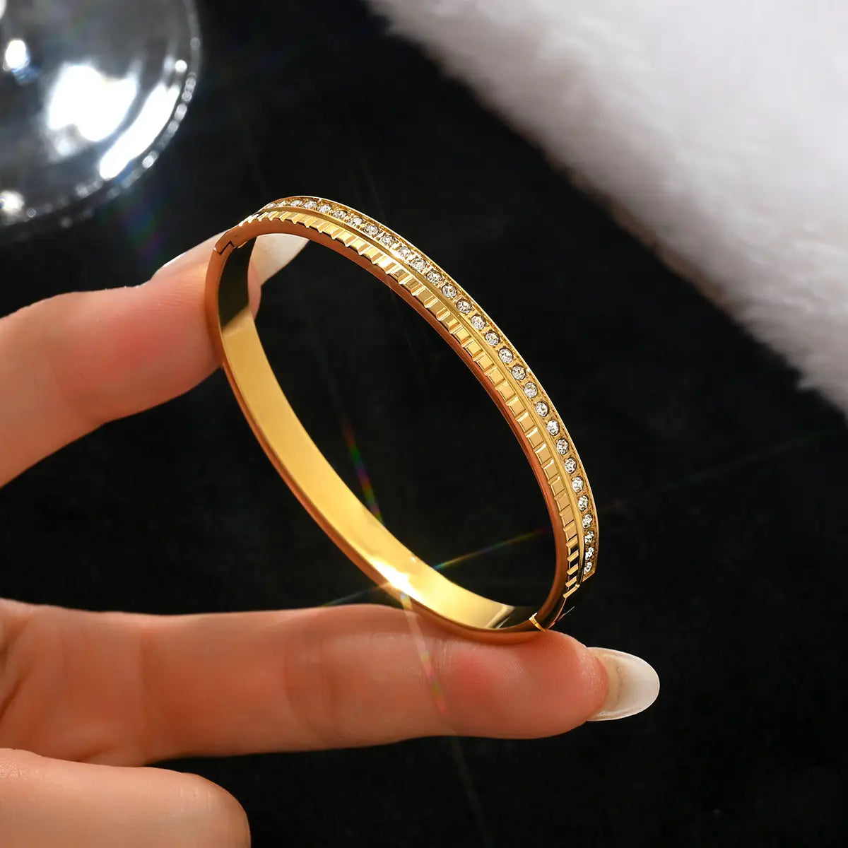 18k gold stainless steel bracelet