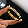 18k gold stainless steel bracelet