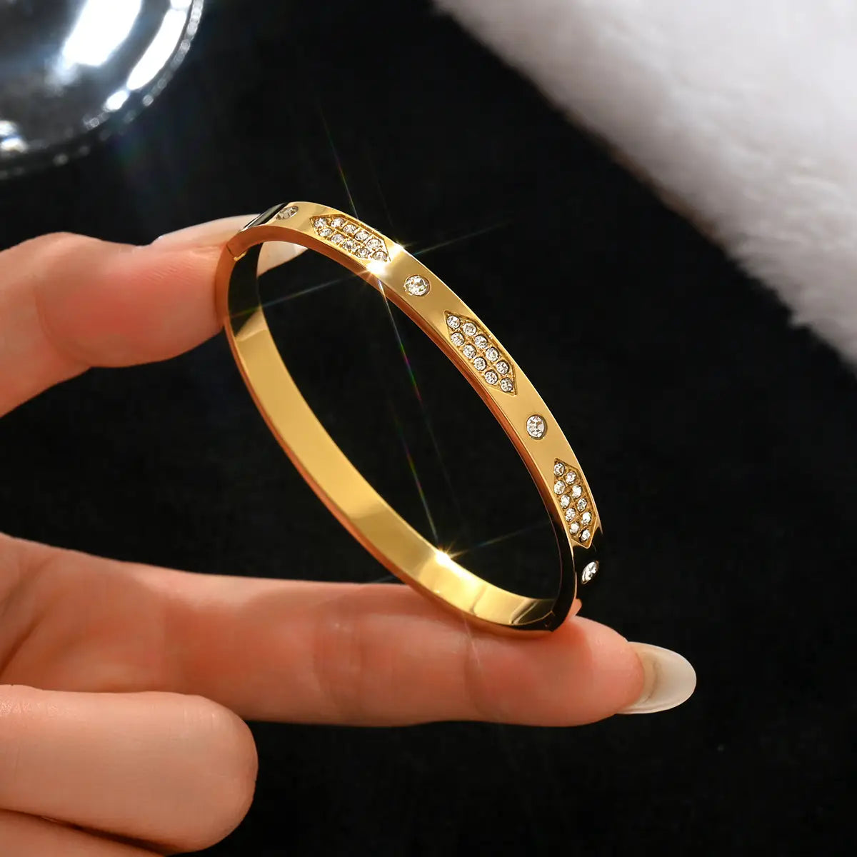 18k gold stainless steel bracelet