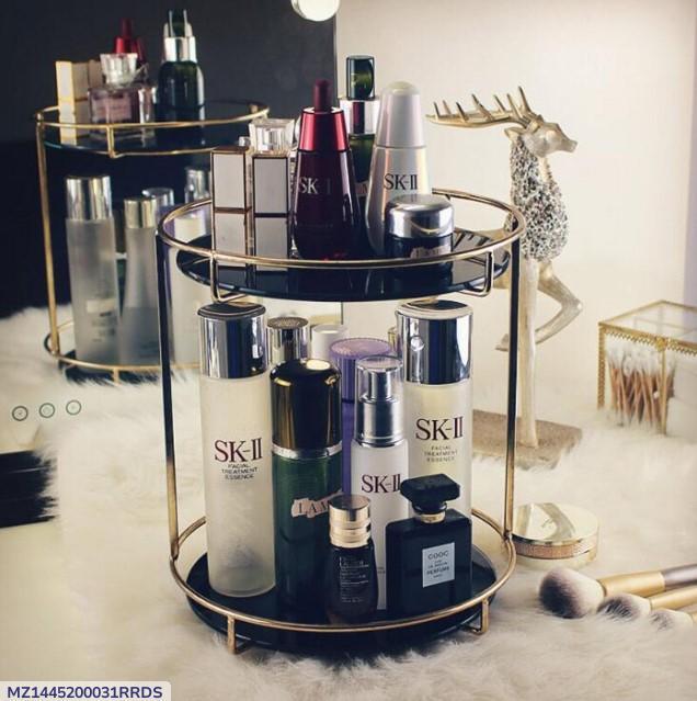 Makeup organizer double layer Black