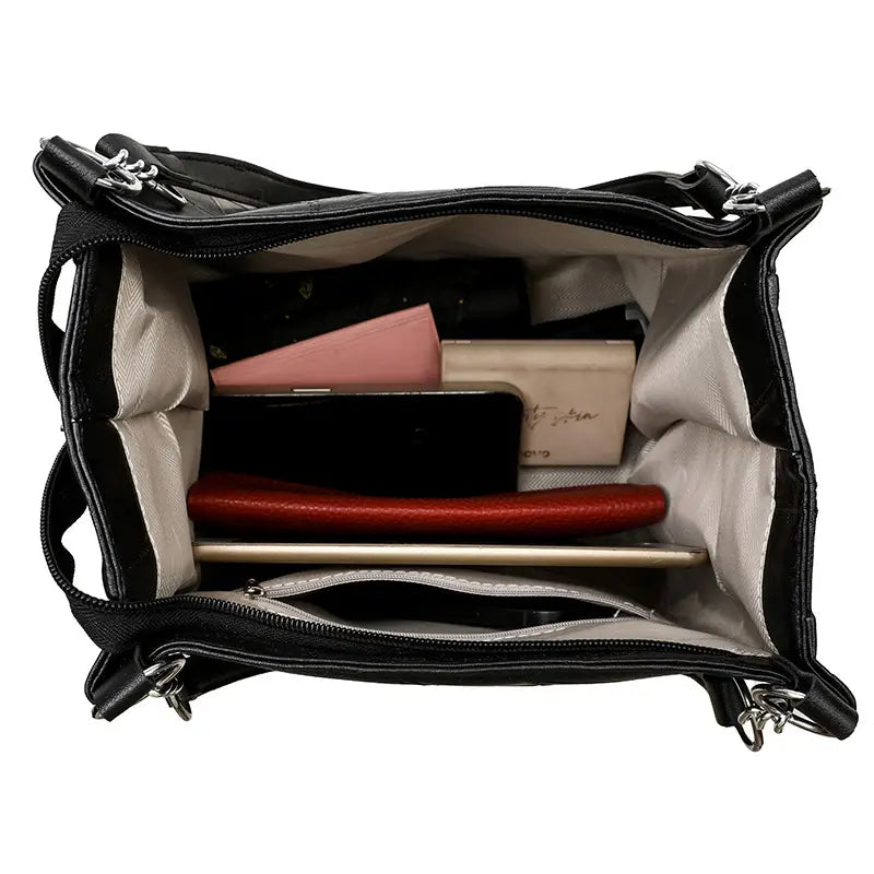 Cross body Tote bag for woman with Vintage work