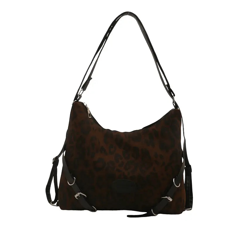 Korean style leopard print Tote bag women