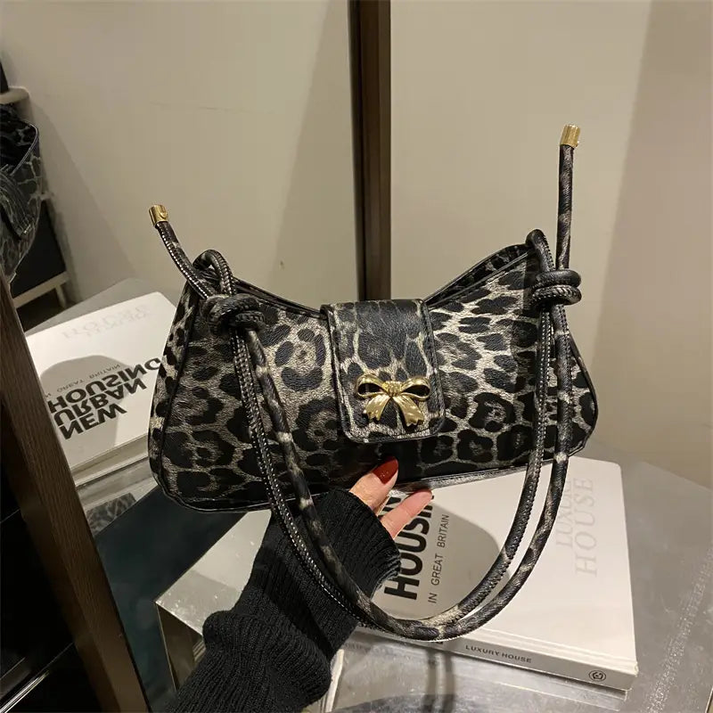 Leopard women shoulder bag