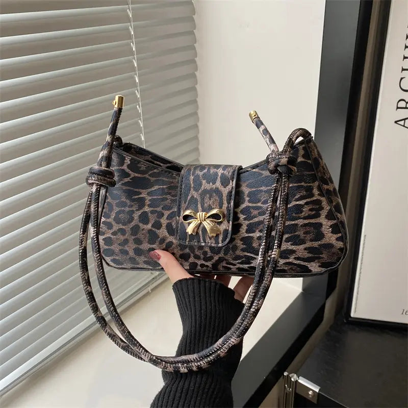 Leopard women shoulder bag